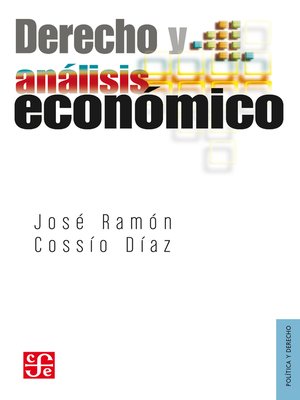 cover image of Derecho y análisis económico